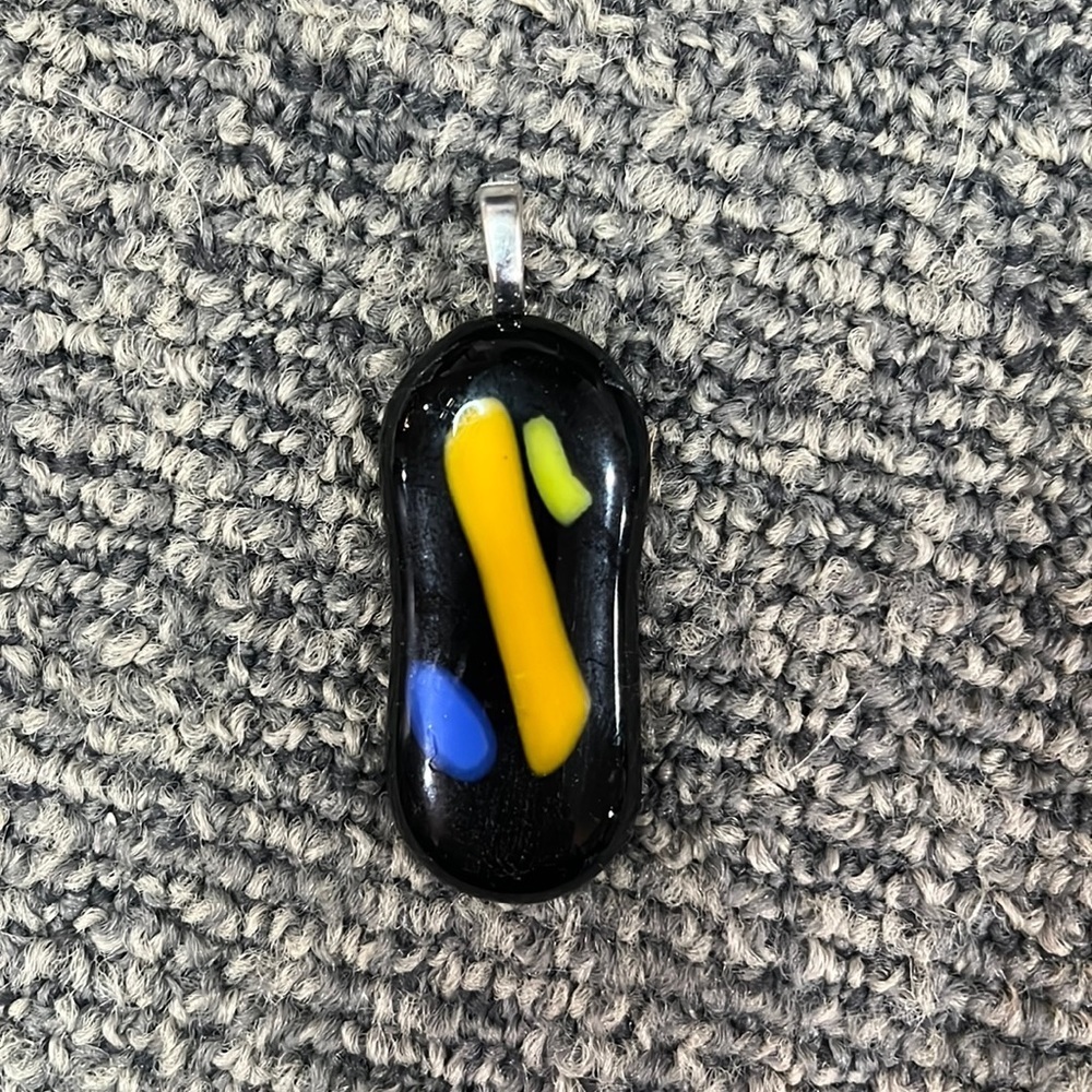 Locally made glass pendant